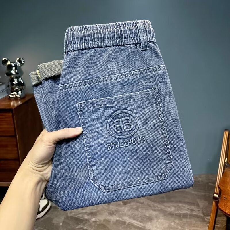 Unisex Classic Denim Jeans Loose Fit Daily Outdoor Wear - Image 5