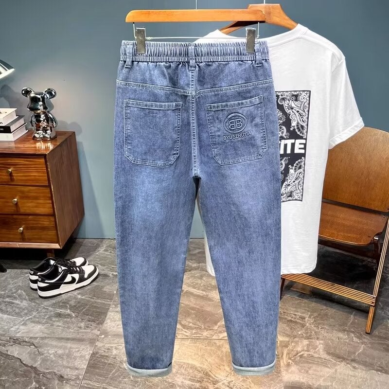 Unisex Classic Denim Jeans Loose Fit Daily Outdoor Wear - Image 3