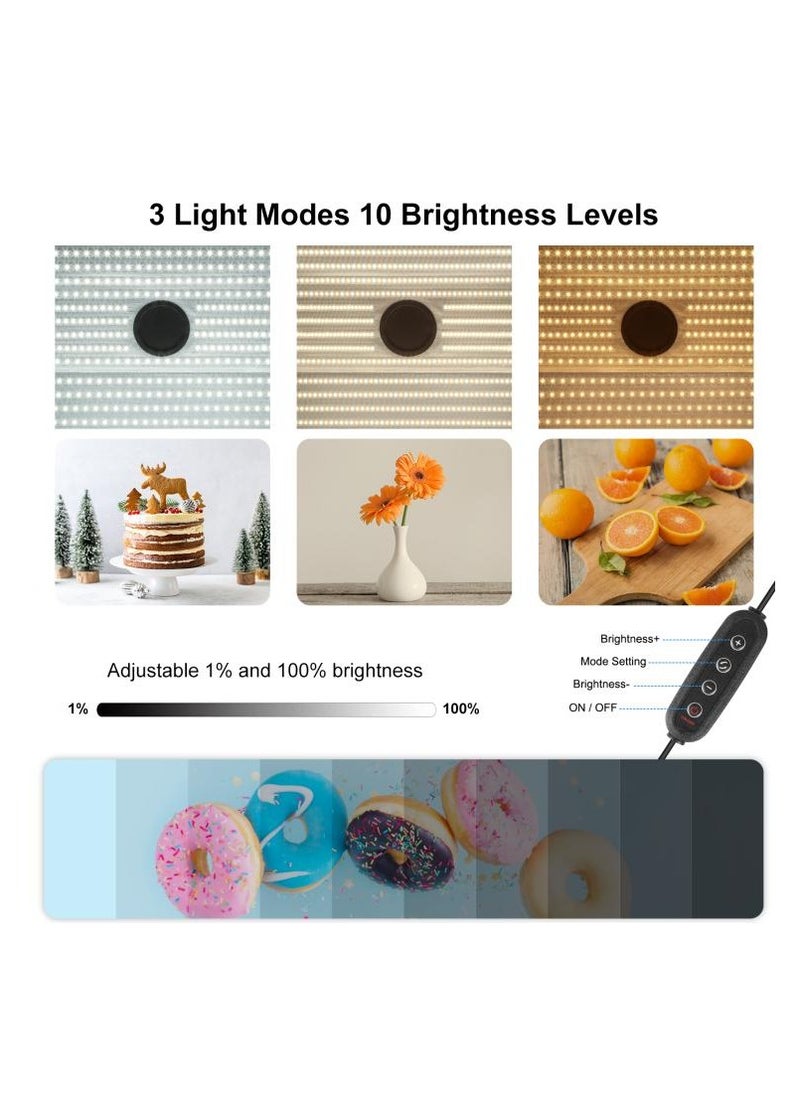 PULUZ PULUZ Photo Studio Light Box Portable 60 x 40cm Cuboid Photography Studio Tent Kit with 4 Color Backdrops (UK Plug)  - Image 5