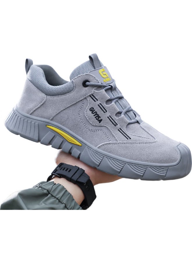 JUNBU أحذية أمان للرجال، كعب بلاستيكي معزول للكهربائيين، مقاومة للصدمات، مقاومة للثقب، أحذية عمل خفيفة الوزن 0266Fkv مقاس 41 - Image 3