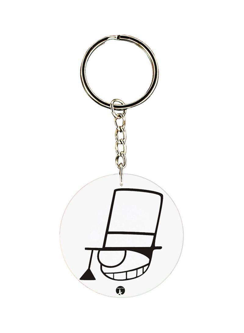Anime Detective Conan Keychain White/Black