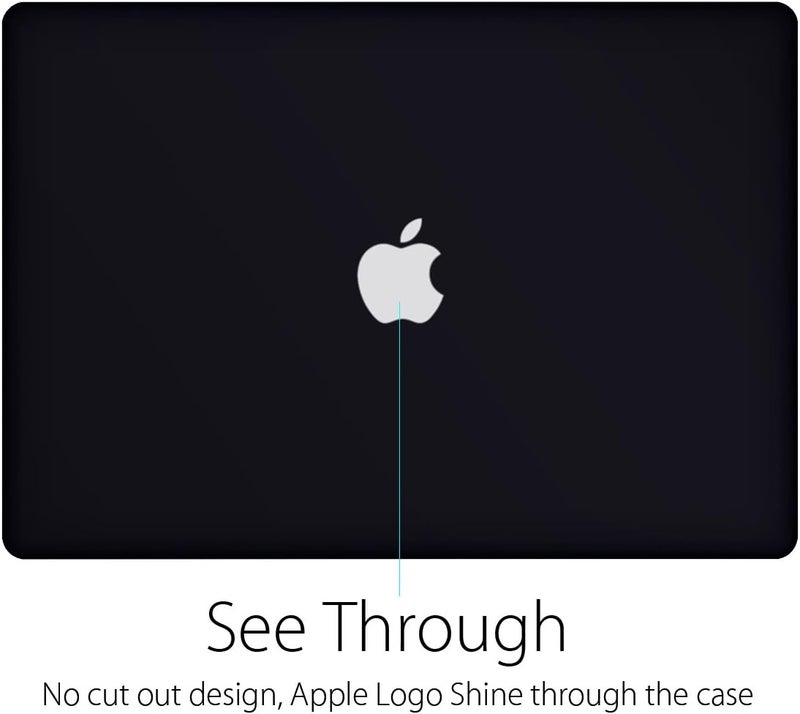 UESWILL MacBook Air 13 inch Case, Smooth Soft-Touch Matte Hard Shell Case Cover for 2008-2017 MacBook Air 13 inch (Model A1466 / A1369) + Microfibre Cleaning Cloth, Black - Image 3