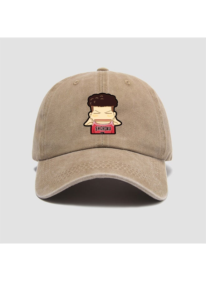 KUYING New Slam Dunk Baseball Hat Soft Top Duck Tongue Hat Sunshade Hat 