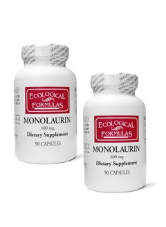 Ecological Formulas 600 Mg Monolaurin Two Individually Sealed Bottles 180 Count  - Image 1