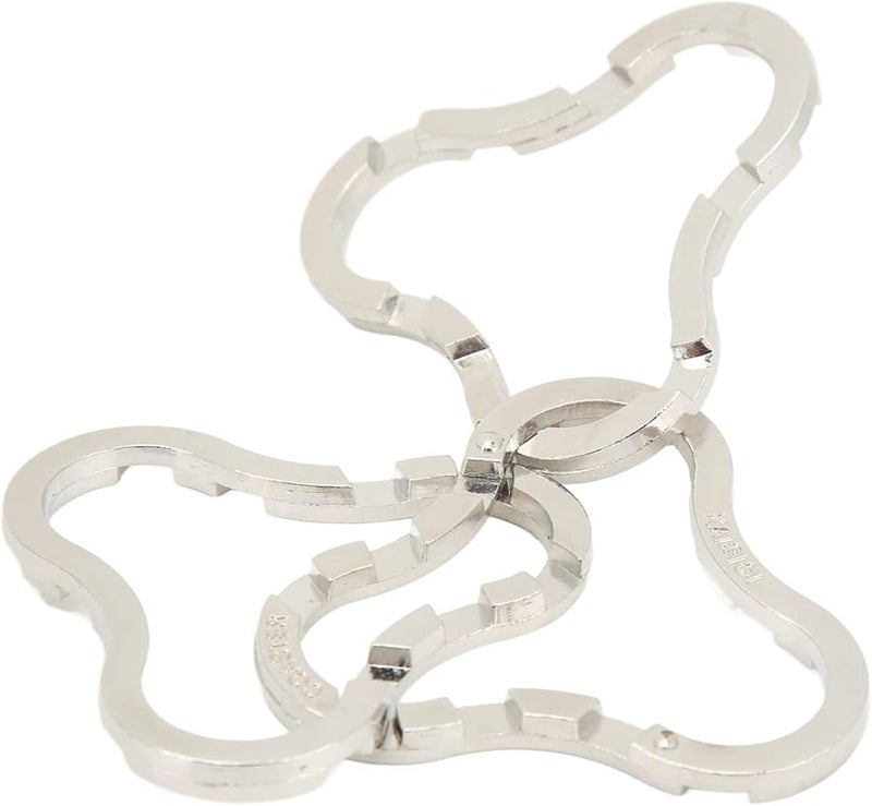 لعبة ألغاز معدنية سبائكية تحدي ذهني هدية تعليمية للأطفال والكبار للمنزل والمكتب - Image 3