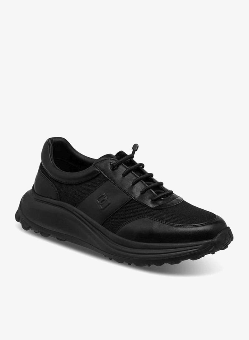 DUCHINI Men's Panelled Lace-Up Sneakers - Image 1