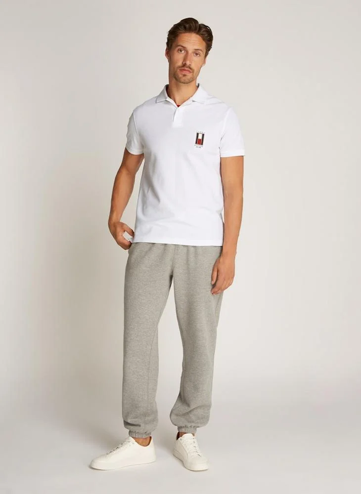 تومي هيلفيغر Graphic Short Sleeve Polo Shirt