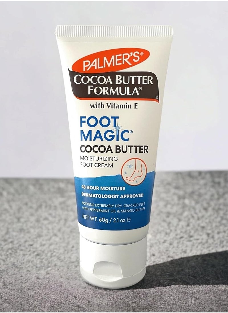 PALMER'S Cocoa Butter Formula Foot Magic Moisturizing Cream with Vitamin E Dry Skin 60 gm  - Image 2