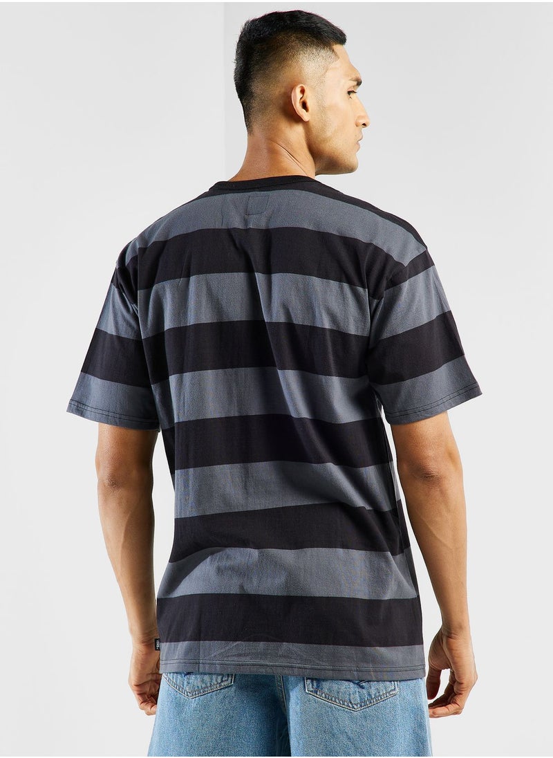 VANS - Comfycush Stripe Knit T-Shirt - Image 1