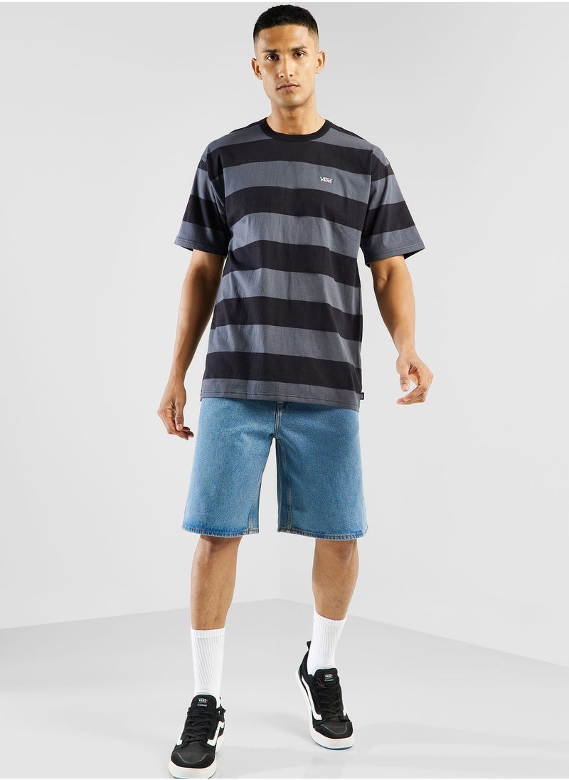 VANS - Comfycush Stripe Knit T-Shirt - Image 1