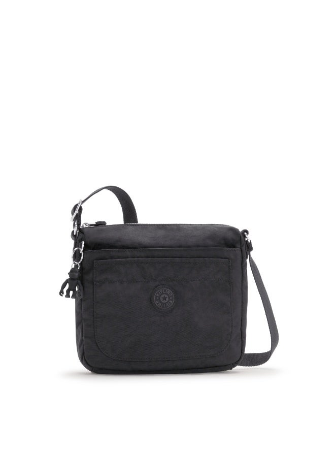 kipling Sebastian Medium crossbody bag with adjustable shoulder strap Black Noir - Image 1