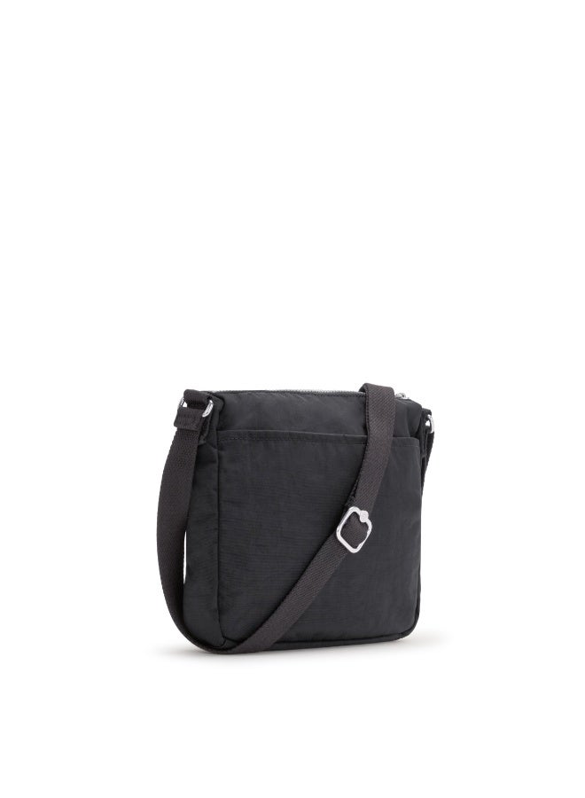 kipling Sebastian Medium crossbody bag with adjustable shoulder strap Black Noir - Image 3