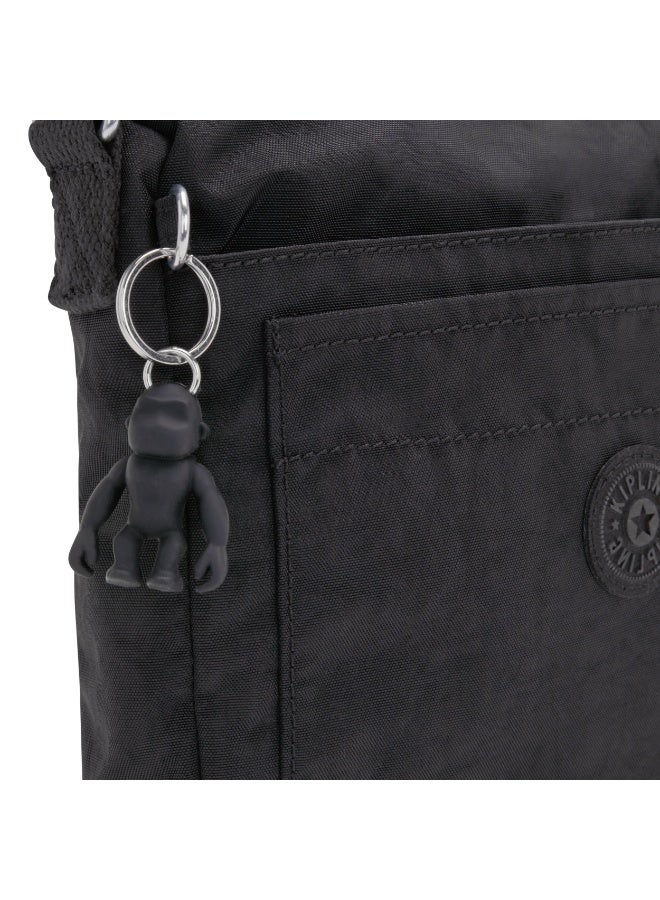 kipling Sebastian Medium crossbody bag with adjustable shoulder strap Black Noir - Image 5