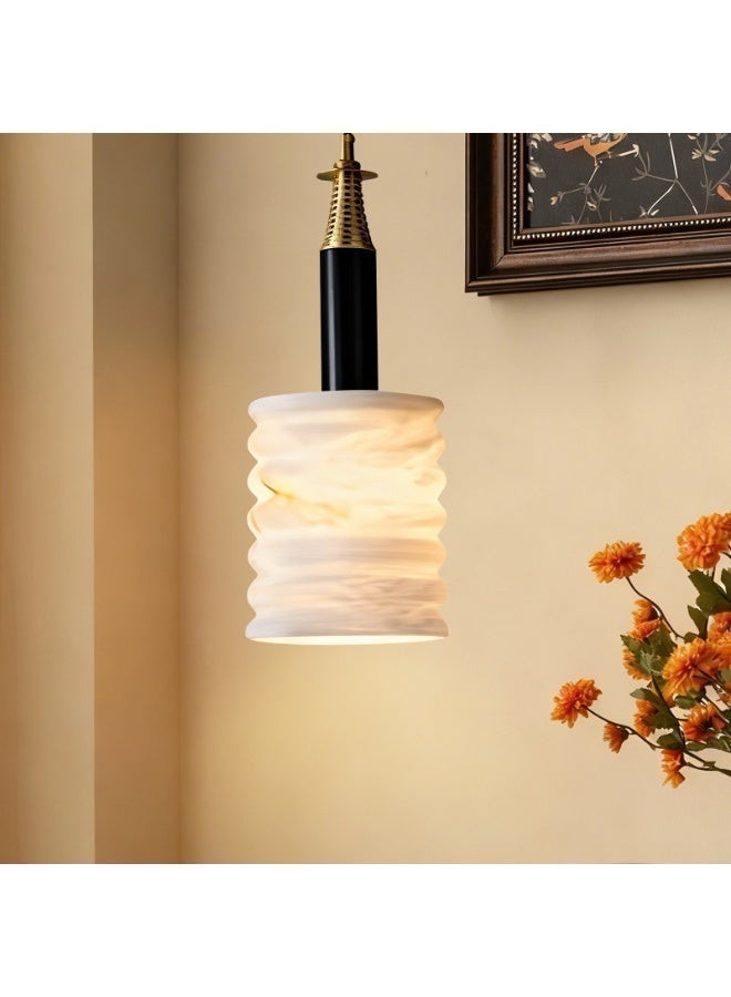 Modern luxury Premium Copper and Marble Pendant Light- three-color dimmable, adjustable cord, easy installation, suitable for dining rooms, bedrooms, and living rooms - a top choice for home décor. - Image 3