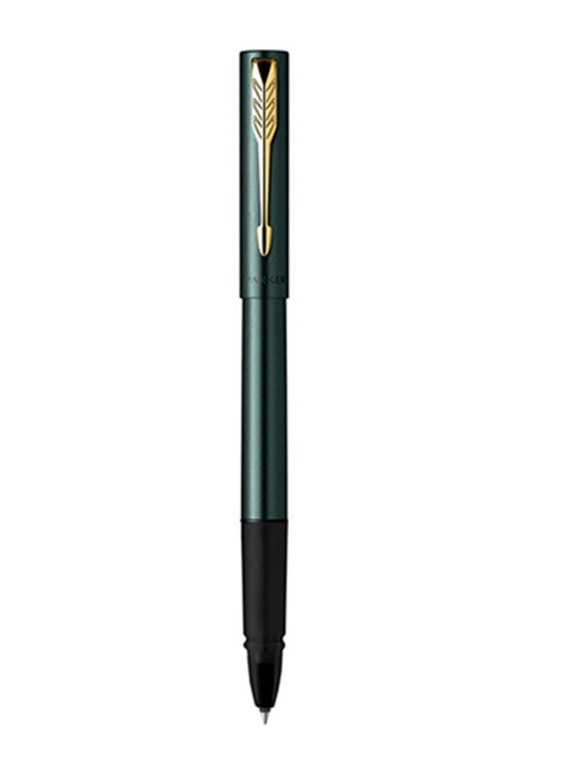 PARKER Vector XL Rollerball Pen Fine Tip Black Ink Green Barrel With Gold Trim - Image 2
