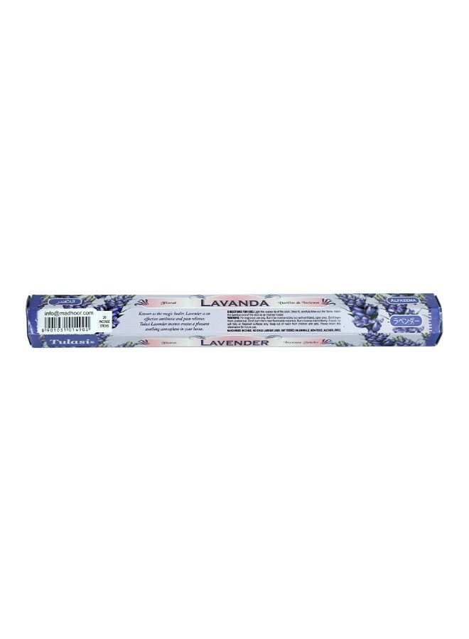 Tulasi Lavender Agarbatti Incense 20 Sticks - Image 3