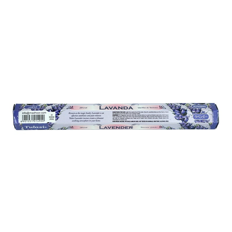 Tulasi Hexa Lavender Incense Sticks (Agarbatti) for Pooja, Prayer, Meditation & Home Fragrance, 1 Pack - Image 3
