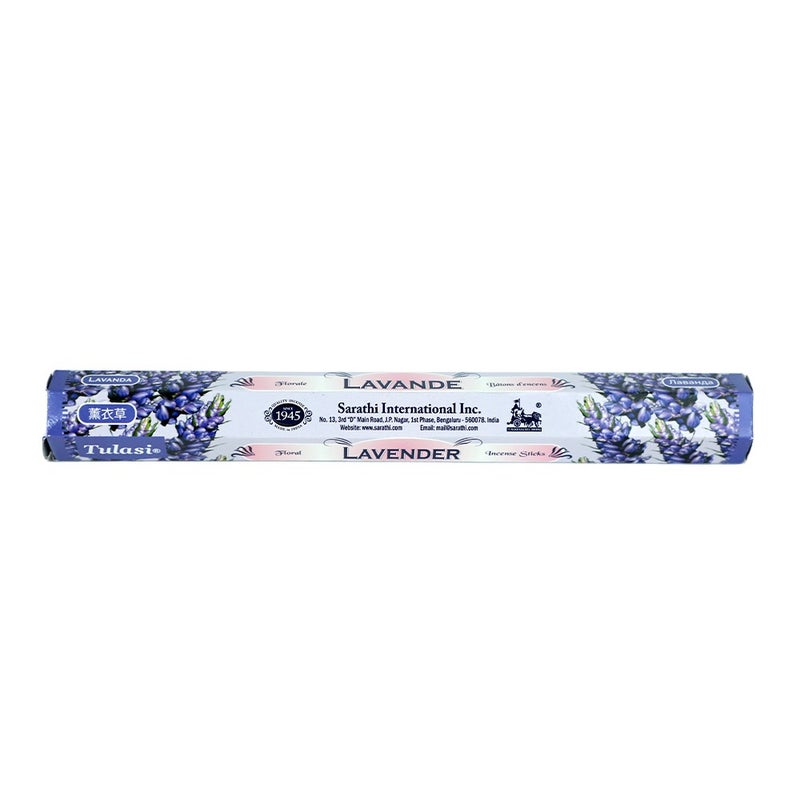 Tulasi Hexa Lavender Incense Sticks (Agarbatti) for Pooja, Prayer, Meditation & Home Fragrance, 1 Pack - Image 4