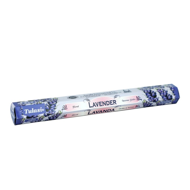 Tulasi Hexa Lavender Incense Sticks (Agarbatti) for Pooja, Prayer, Meditation & Home Fragrance, 1 Pack - Image 2