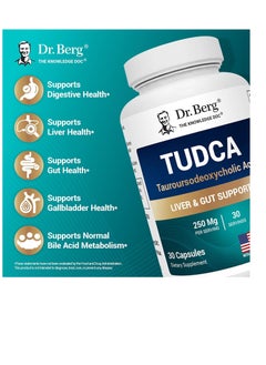 TUDCA Supplement (Tauroursodeoxycholic Acid) - Powerful Formula for Liver Health, Bile Flow, Gallbladder Support, and Digestive Health* - 30 Capsules - pzsku/Z1E36DF9E5E23EF0FDB16Z/45/_/1739360893/5407abe1-24c4-483a-a47f-b3835de666e1