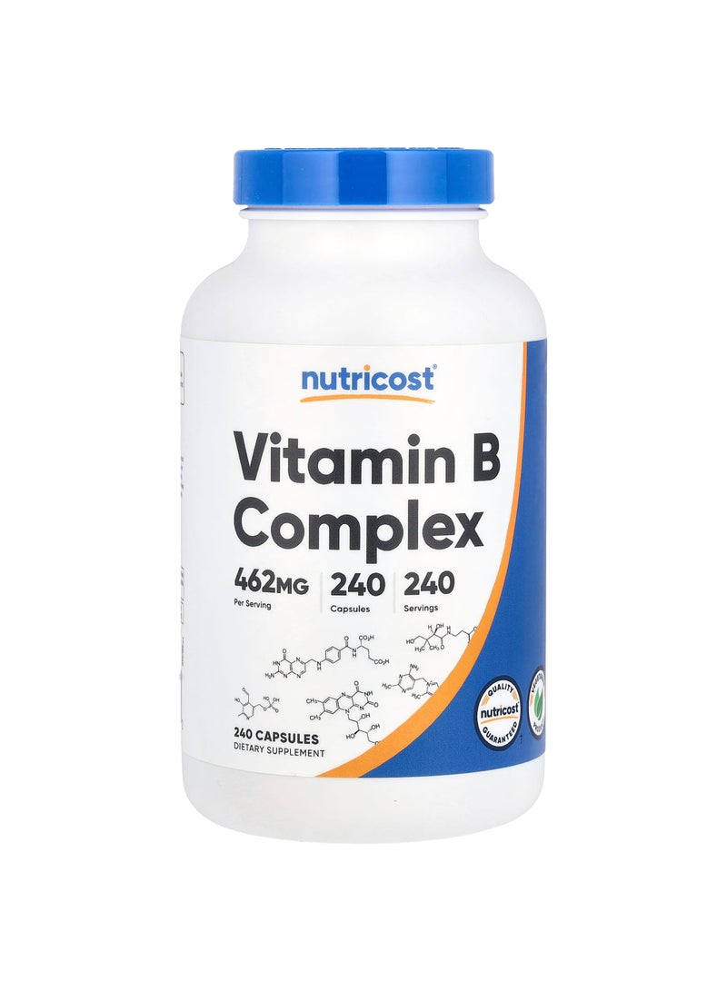 Nutricost Vitamin B Complex, 462 mg, 240 Capsules