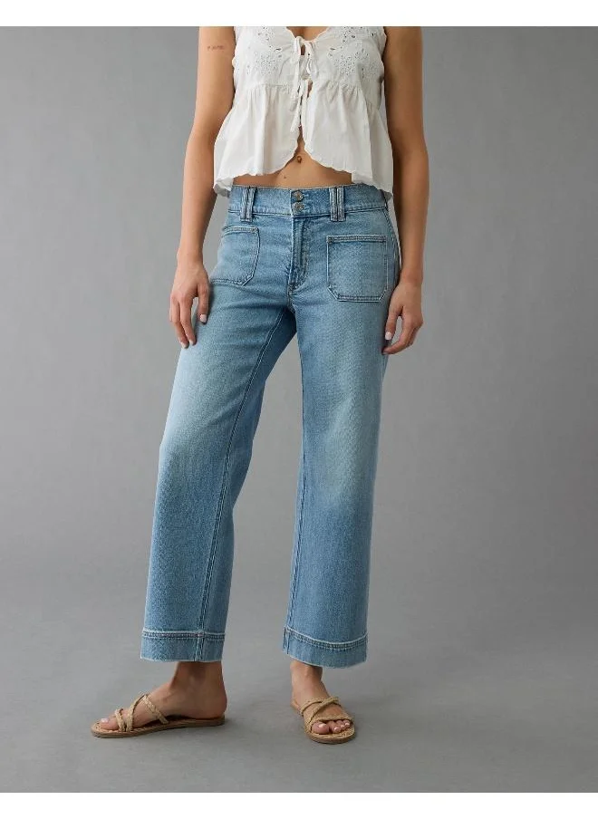 امريكان ايجل The it fit you need, with a high rise and wider leg from the thigh to the ankle.