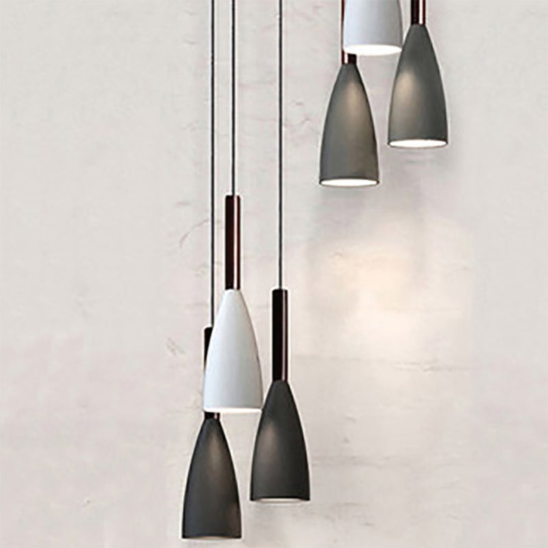 2pcs Decoration light Fasionable Iron light Lighting (E27, Without Light Source, Grey) - Image 4