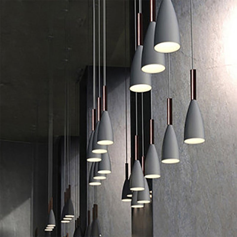 2pcs Decoration light Fasionable Iron light Lighting (E27, Without Light Source, Grey) - Image 5