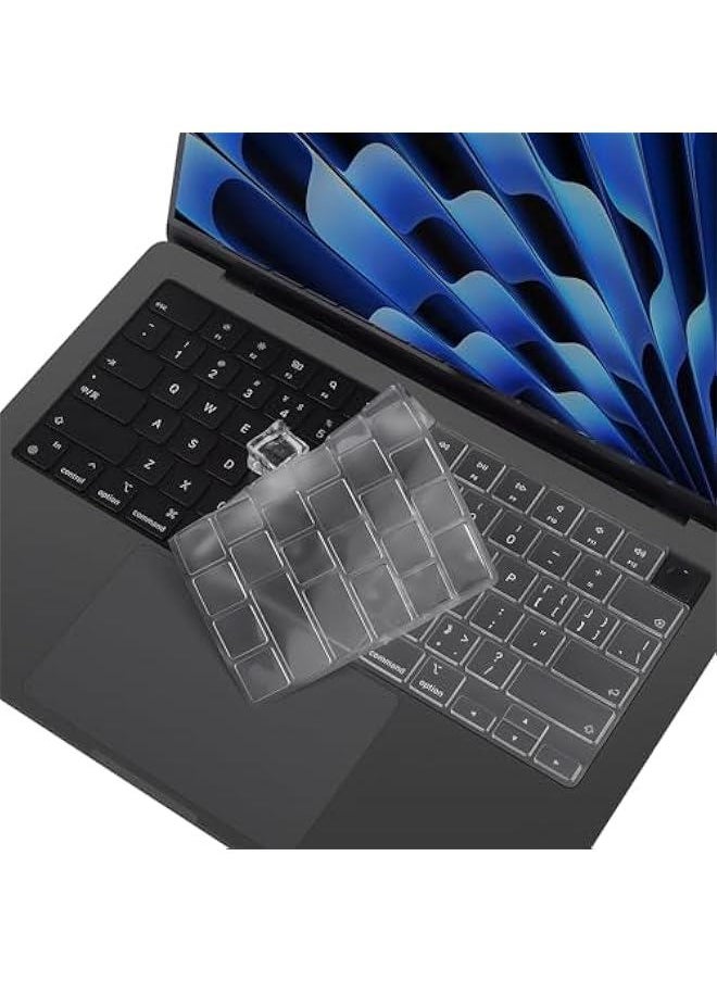 Arabest High-Quality Keyboard Cover for MacBook Air 13.6 inch M4 M3 Chip A3240 A3113 2025 Release with Liquid Retina Display & Touch ID TPU Skin  - Image 1