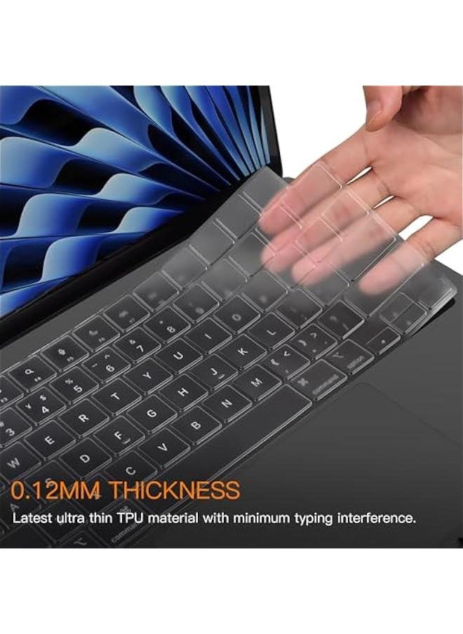 Arabest High-Quality Keyboard Cover for MacBook Air 13.6 inch M4 M3 Chip A3240 A3113 2025 Release with Liquid Retina Display & Touch ID TPU Skin  - Image 3