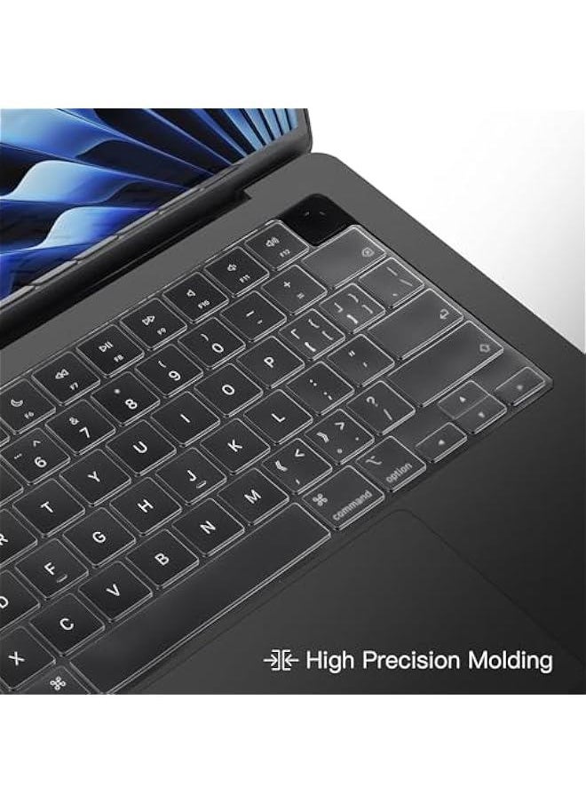Arabest High-Quality Keyboard Cover for MacBook Air 13.6 inch M4 M3 Chip A3240 A3113 2025 Release with Liquid Retina Display & Touch ID TPU Skin  - Image 5