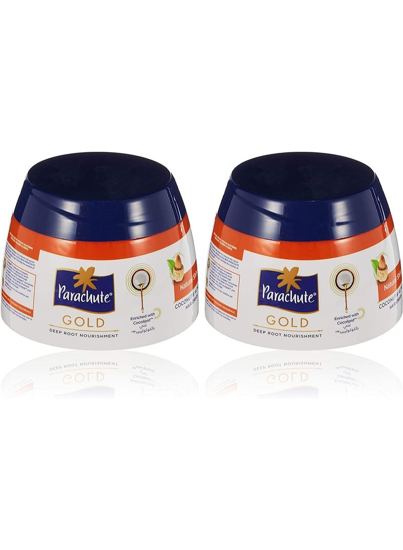 Parachute كريم شعر باراشوت جولد للتألق الطبيعي 4.7 أونصة سائلة | عبوة من 2 - Image 1