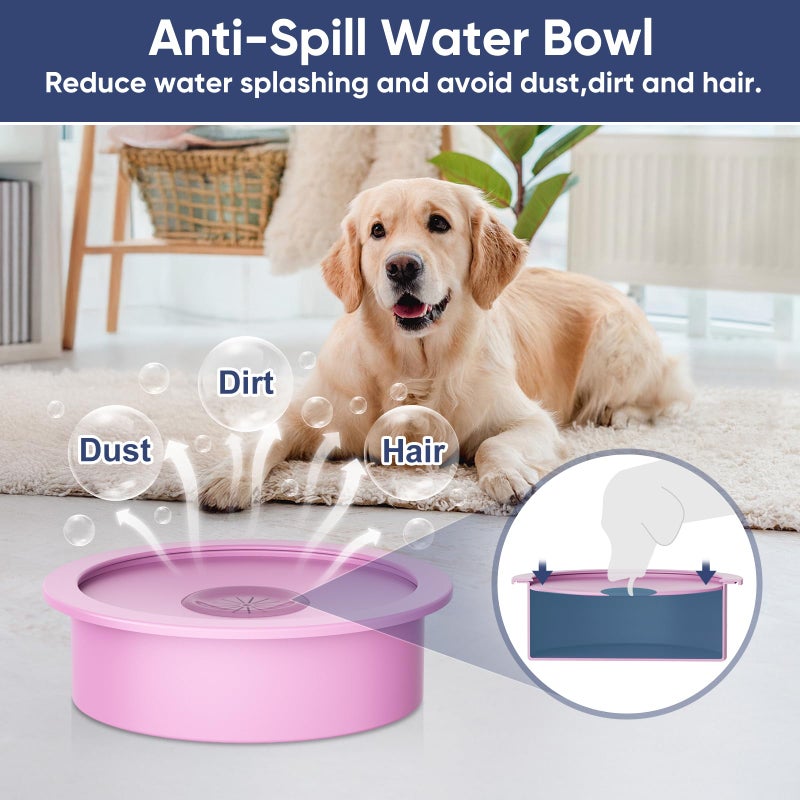 XIAZ Elevated Dog Bowls Large Breed Raised Dogs Bowl Stand Large/Medium Sized Dog Slow Feeder Dogs Bowls Food Water Stands 5 Heights Adjustable 9/11/12/14in Pet Feeder Dish Station - Image 5