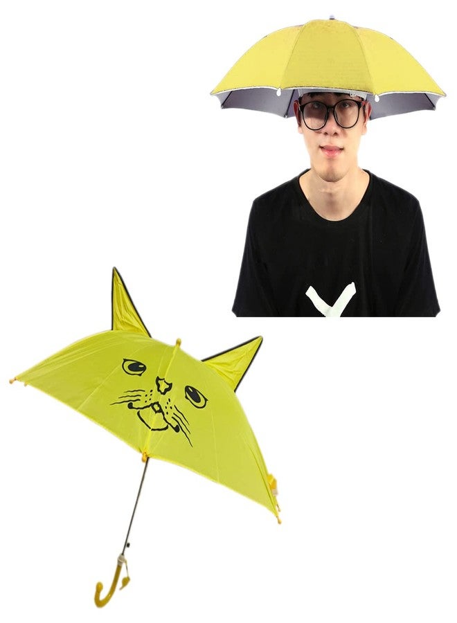 Dark Moon Kids Umbrella for Girls & Boys, 7-8 Years, Hat & Ear Protection Combo (Pack of 2) - Image 1