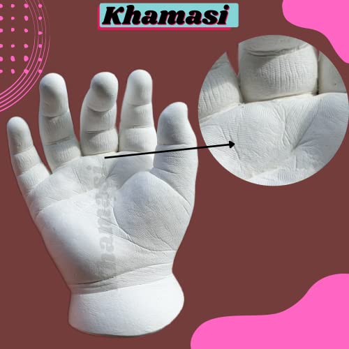 Khamasi 3D Baby Casting kit for Hand and Foot, Baby Hand Print and Footprint kit, Moulding Clay molding Powder Casting Powder - Image 4