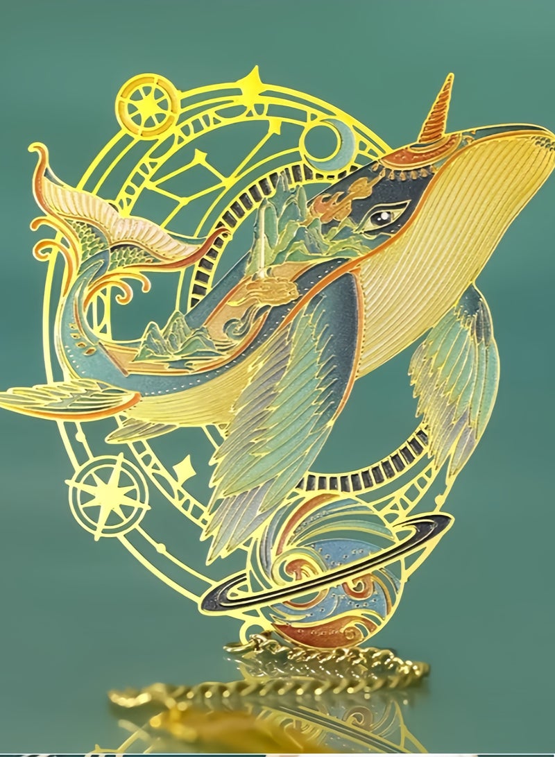 Imperial Auspicious Monthly Metal Bookmark