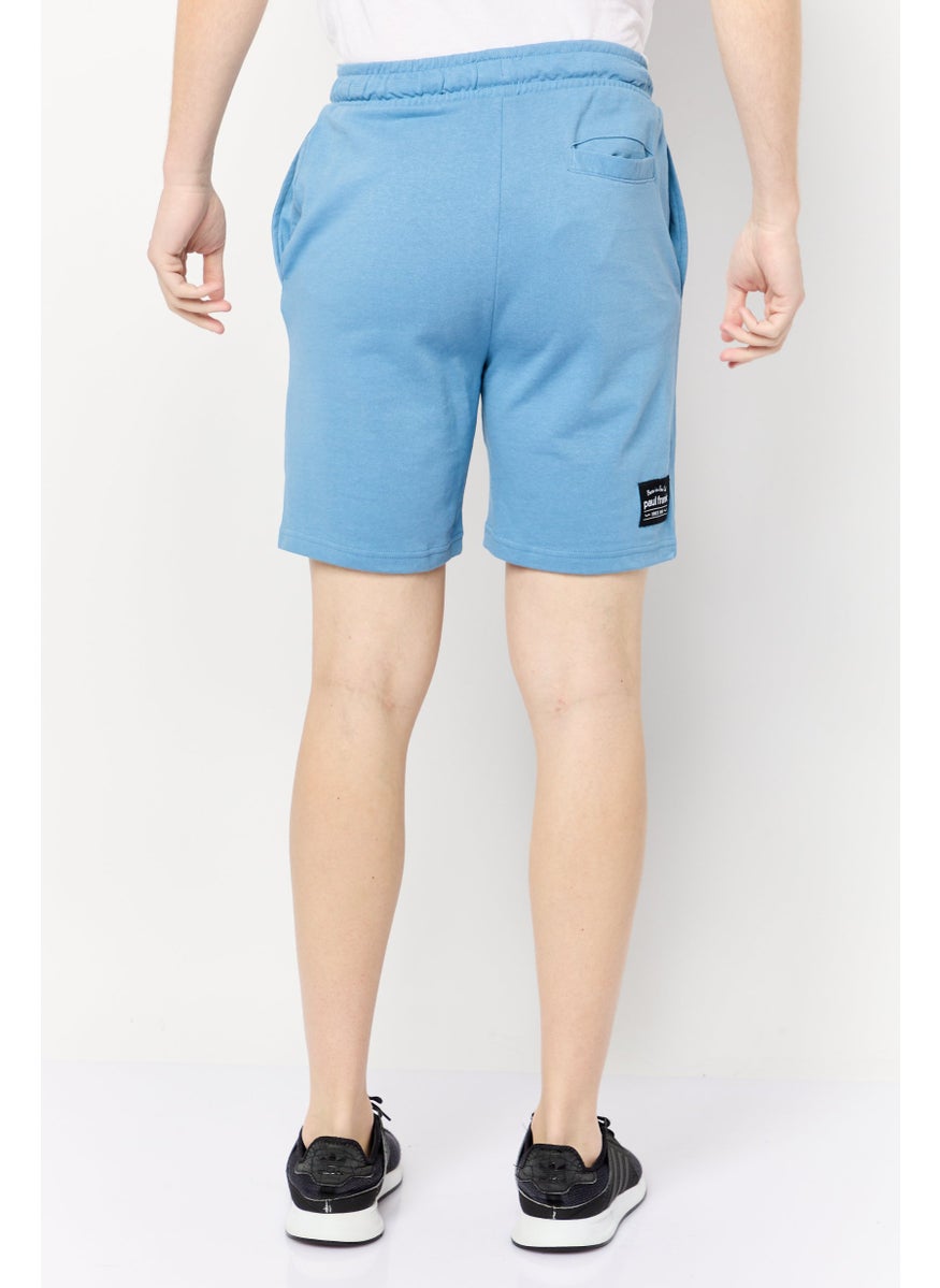 Paul Frank Men Graphic Print Basic Shorts, Blue  - Image 3
