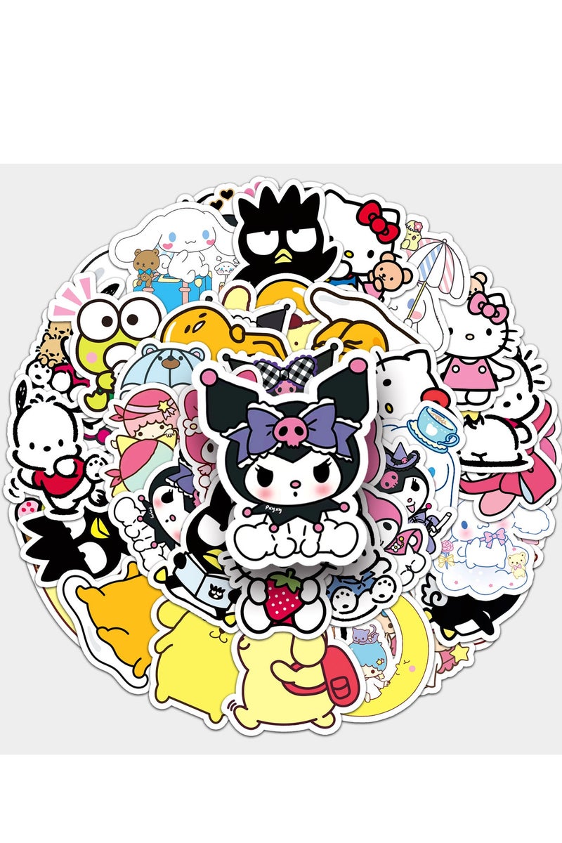 سانريو 【مجموعة ملصقات سانريو (51 قطعة)】- حولوا أغراض الأطفال إلى عالم ساحر! - Image 1