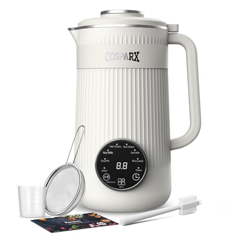 COSPARX 8 in 1 Nut Milk Maker Machine Blender, 32oz Homemade Soy, Almond, Oat, Coconut, Plant Based and Non Dairy Beverages, Nutmilk Maker Machines – with Delay Start and Keep Warm Functions - Image 1