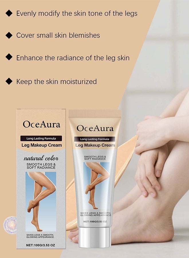  اوساورا كريم مكياج الساقين - مظهر طبيعي، يدوم طويلًا، يُخفي العيوب ويُرطب الساقين - ١٠٠ غرام/٣.٥٣ أونصة - Image 2