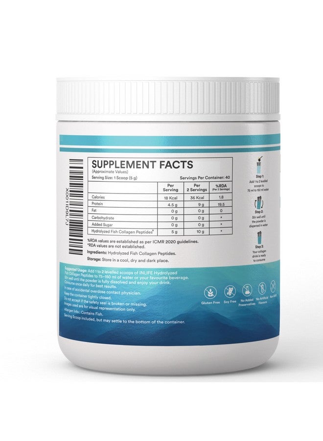 Inlife مكملات الكولاجين البحري الياباني من INLIFE | مكون مثبت سريريًا | مسحوق كولاجين السمك المهدرج للبشرة والشعر والمفاصل للنساء والرجال (بدون نكهة) - Image 5