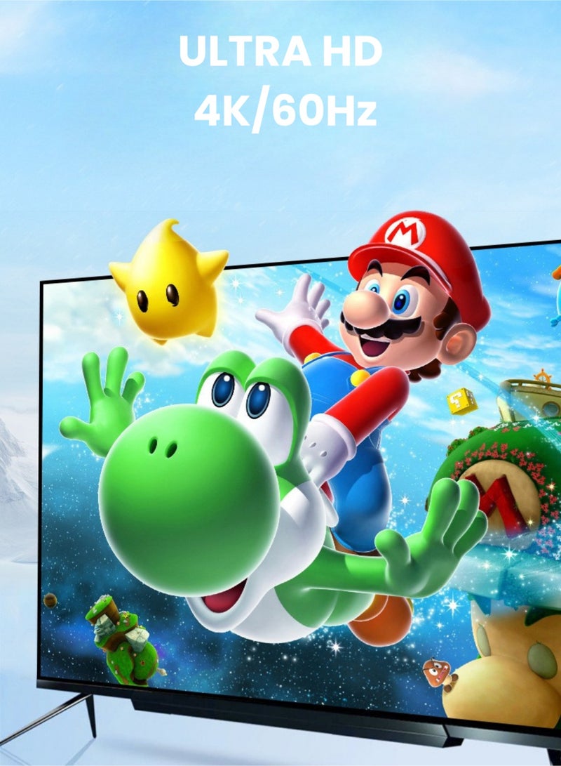 مينديبوريت قاعدة تبديل (Switch Dock) لجهاز نينتندو سويتش وOLED، كابل محول من USB C إلى HDMI، كابل تحويل Type-C إلى HDMI بديل لقاعدة سويتش الأصلية لعرض الشاشة على التلفزيون، محول سويتش محمول - Image 3