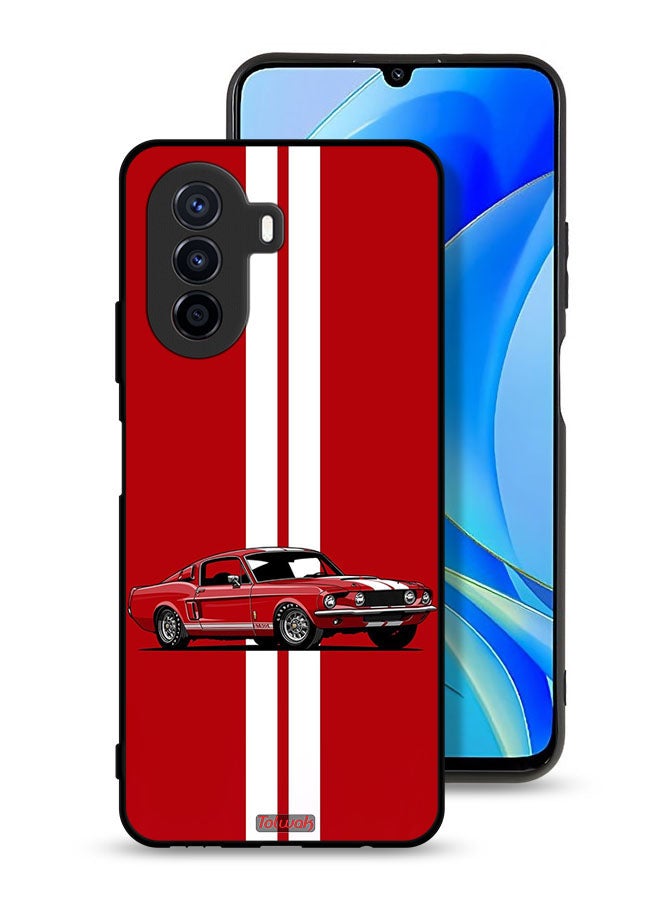Tolwak Huawei nova Y70 Protective Case Cover Vintage Car Abstract Art - Image 1