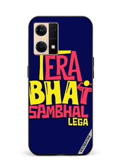 Protective Case Cover For Oppo Reno7 Tera Bhai Sambhal Lega Hindi Quots Design Multicolour
