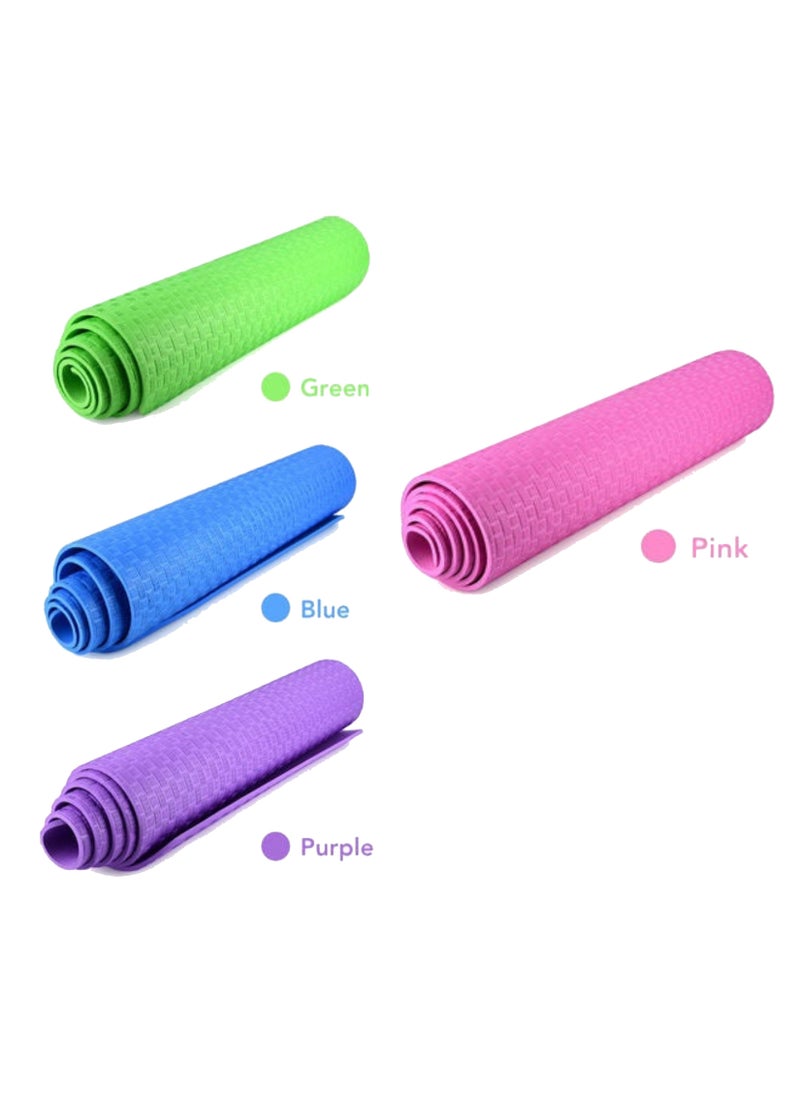 Generic - 7mm thick eco friendly yoga mat  with natural non slip thick padded non toxic PVC free yoga mat and durable for sustainable yoga practice - Image 1