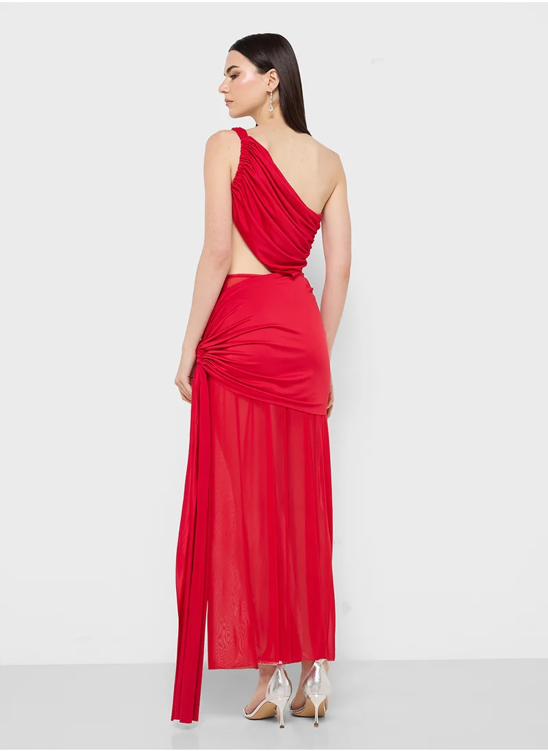 Ginger Asymmetric Cutout Dress
