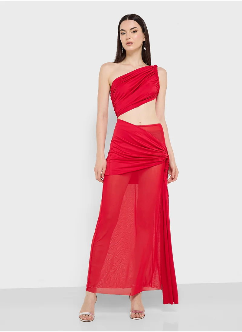 Ginger Asymmetric Cutout Dress