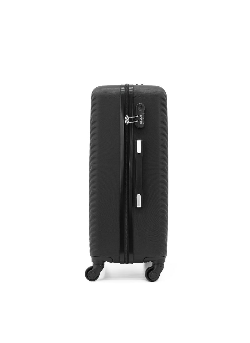 CAPITAL CAPITAL Hardside Luggage Trolley Bag 3 Pieces set,Black (S-20,M-24,L-28 Inch)  - Image 3