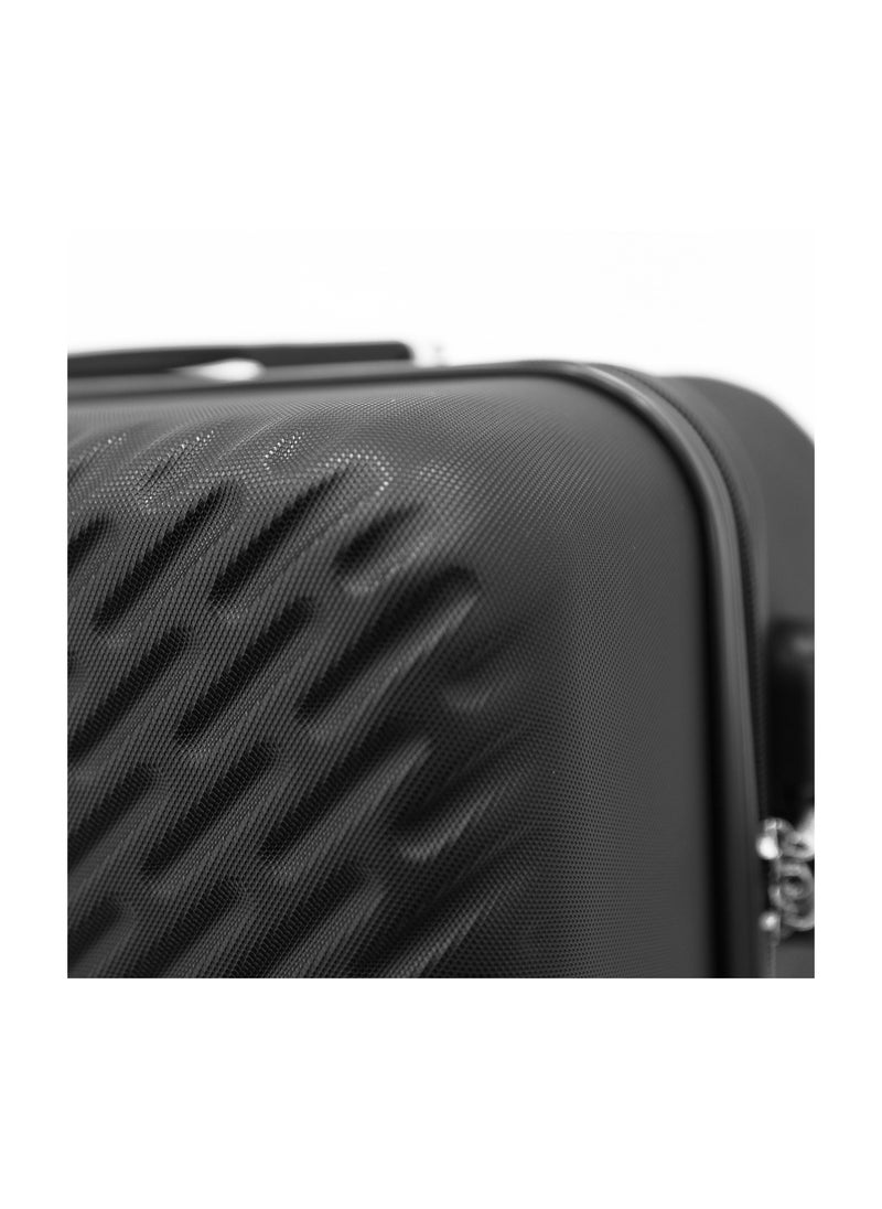 CAPITAL CAPITAL Hardside Luggage Trolley Bag 3 Pieces set,Black (S-20,M-24,L-28 Inch)  - Image 4