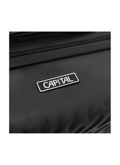 CAPITAL CAPITAL Hardside Luggage Trolley Bag 3 Pieces set,Black (S-20,M-24,L-28 Inch)  - Image 5